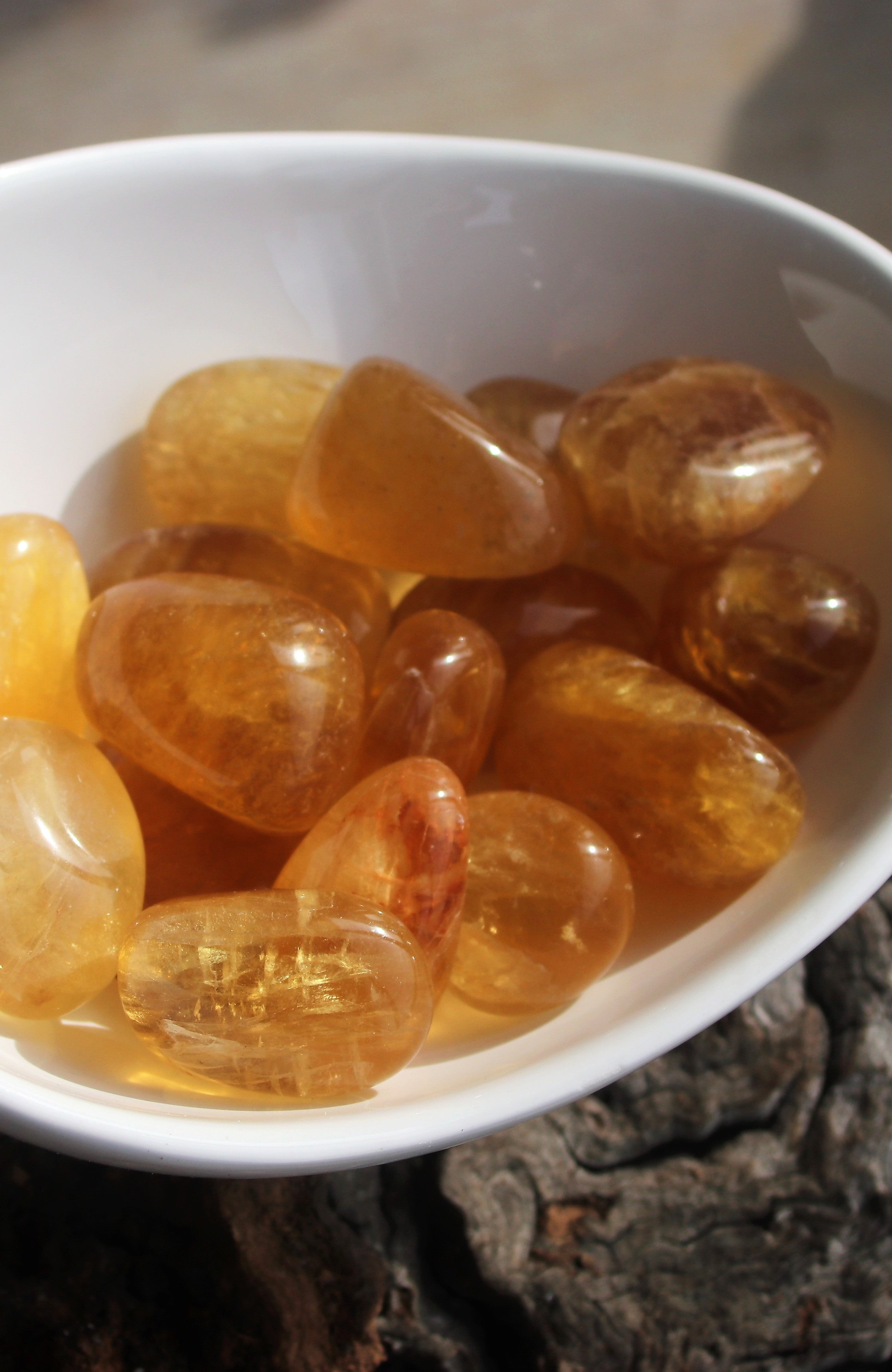 Yellow Fluorite Tumbled Stones